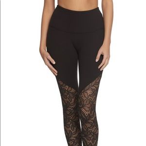 Beyond Yoga high waisted pants, high cut eyelets